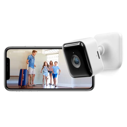 GNCC Câmara de vigilância WiFi interior, 1080 P monitor para bebés com câmara domicílio WiFi, deteção de movimento, visão noturna, áudio de 2 vias, ideal para ver bebés e animais de estimação, C2