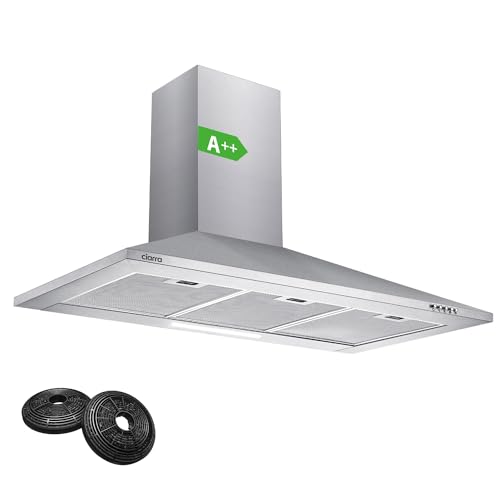 CIARRA Exaustor, velocidade de extração máxima de 750 m³/h, largura 60 cm, 3 velocidades, extração para exterior ou recirculação, ecrã tátil, filtro de alumínio