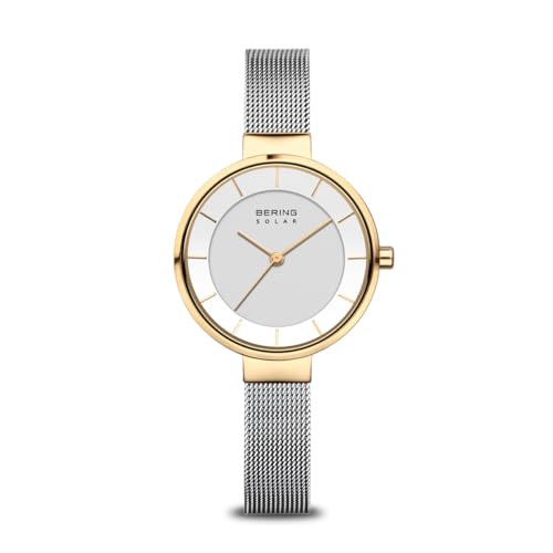 BERING 14631 Reloj de Cuarzo para Mujer con Caja de Acero Inoxidable de 31 mm y Esfera, Correa milanesa, Cristal de Zafiro y Resistencia al Agua de 5 ATM