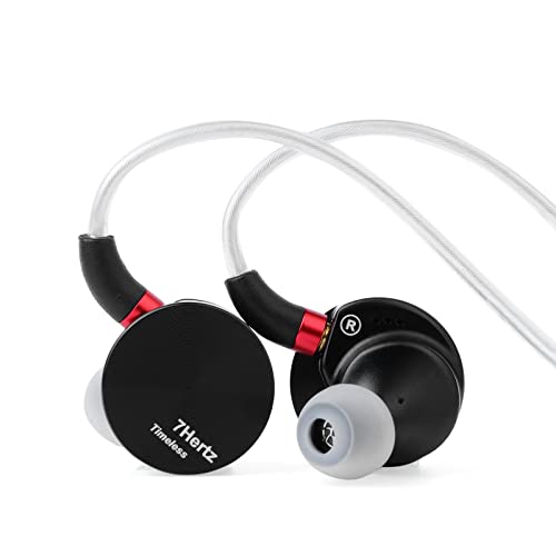 Linsoul 7HZ Timeless 14,2 mm plano HiFi In-Ear auriculares com carcaça de alumínio CNC, cabo MMCX desmontável (4,4 mm)