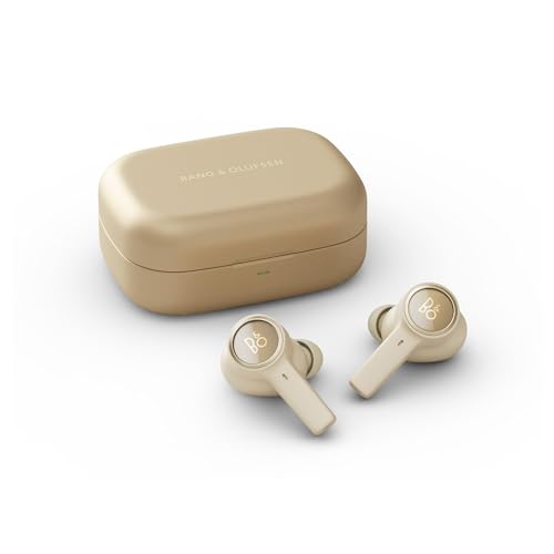 Bang & Olufsen Beoplay EX Auriculares sem fios Bluetooth InEar com cancelamento de ruído, 6 microfones, auriculares impermeáveis para o trabalho, desporto e tempo livre Gold Tone