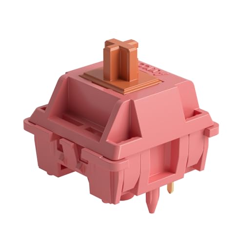 Akko Interruptor de teclado de alisandro para teclado mecânico, interruptores lineares, 5 pinos 40 gf, interruptor de tecla MX para kit de bricolage/teclado barebones (45 peças, pisandro)