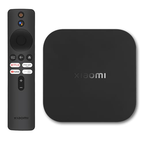 Xiaomi TV Box S - 2nd Gen, 4K Ultra HD Streaming Box, 2 GB RAM 8 GB ROM Smart TV Box, Chromecast & Bluetooth 5.2, Dolby Vision, HDR10, Dolby Atmos, DTS-HD, Dual Wi-Fi, Wireless Projection