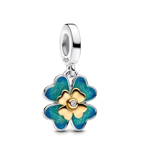 GHMIOU Charm - Missangas de prata de lei 925 com contas de desenhos animados de prata de lei 925, prata esterlina