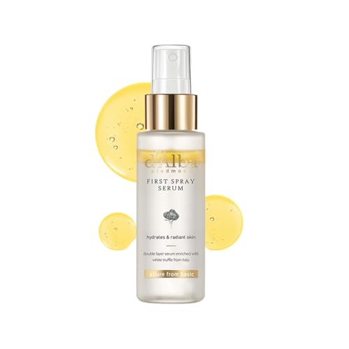 d'alba Italian White Truffle First Spray Serum, cuidados com a pele vegan, neblina facial hidratante para todos os tipos de pele, sem surfactantes, spray multifuncional, skincare coreano (50 ml)