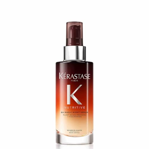Kérastase Nutritive, Sérum reparador de noite, para cabelos secos, evitaliza, nutre e repara, com niacinamida anti-secagem, 8H Magic Night Serum, 90 ml