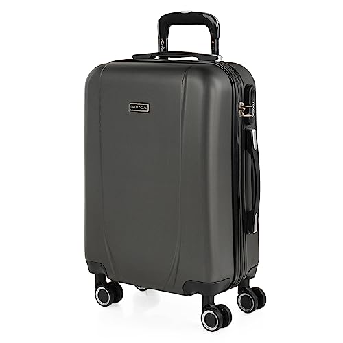 Itaca, Malas de viagem rígidas, 4 rodas, carrinho ABS, pequena cabine média e grande, XL, prática, confortável, leve e resistente, qualidade, marca e design, conjunto, Ryanair, baixo custo Tiber Abs 40.0liters