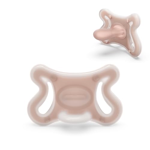 Suavinex, SX Pro Chupeta recém-nascido, zero com cetina fisiológica para bebés 0 a 6 meses, hipoalergénica, adequada para peles sensíveis, silicone Skin-Friendly, respeita a amamentação, M