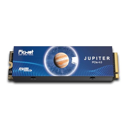Fikwot FX910 M.2 SSD 2TB NVMe SSD interno para jogos PCIe Gen4 com dissipador térmico, até 7300 MB/s, disco rígido interno M.2 2280 para PS5, computador de mesa e portátil
