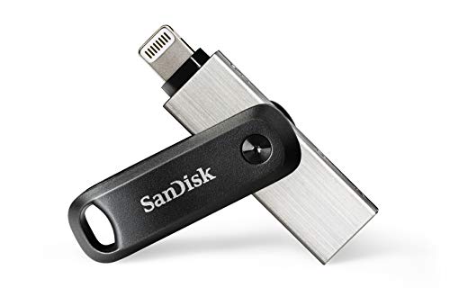 SanDisk 256 GB iXpand Flash Drive Go, unidade flash para iPhone com Lightning e USB Type-A 3.0