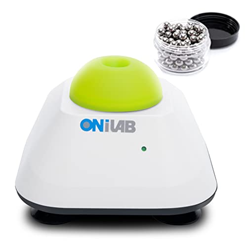 ONiLAB Mini misturador Vortex com função tátil, verniz de unhas, autocolantes para pestanas e mistura de tintas acrílicas, 120 unidades bolas misturadoras, verde