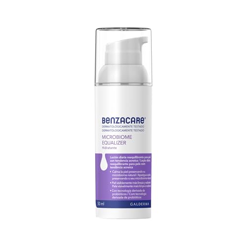 BENZACARE Microbioma Equalizer loção hidratante facial reequilibrante para pele com tendência acnéica 50 ml