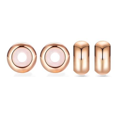 GW 2 Pcs Espaçadores contas 925 de prata de lei de borracha de Charm Stopper para pulseiras