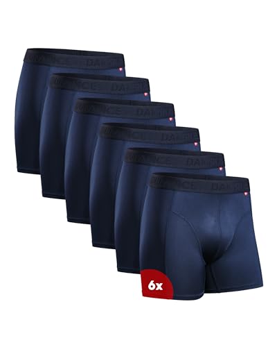 DANISH ENDURANCE Cuecas desportivas homem boxer, justas e respiráveis, conjunto de 6 - roupa desportiva para homem, roupa interior