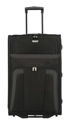 paklite Mala de viagem com 2 rodas, orlando, carrinho de bagagem suave clássico com um design temporário, Preto, Trolley para portátil