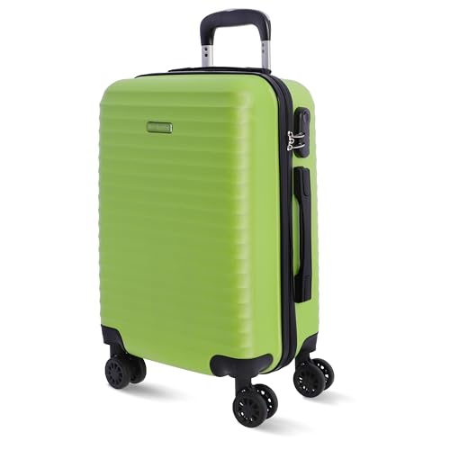 DON ALGODON - Maleta Cabina 55x40x20 - Maletas de Viaje Cabina Resistente Ryannair - Trolley Equipaje para Avion Resistente con 4 Ruedas de 360º y Candado Numérico, Iris
