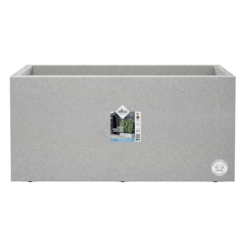 Elho Vivo Next Long 60, Vaseiro para interior e exterior, L 59,0 x A 29,2 cm, cinzento/Living Concrete