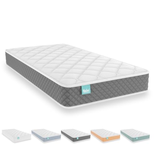 Nalui - Colchão de berço viscoelástico 120 x 60 cm Baby One núcleo HR Adapt Foam, tecido 3D respirável e tecido Strech hipoalergénico, certificado Oeko-Tex® | Feito em Espanha. Altura ± 12 cm,