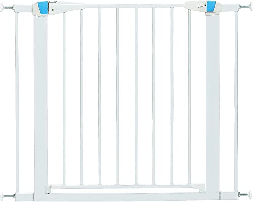 MidWest Homes for Pets - Porta para animal de estimação com tira brilhante fosforescente, altura de 73,66 cm, em aço com barras, largura de 96,52 cm, a moldura ilumina-se no escuro, 2929SG-GL, branco