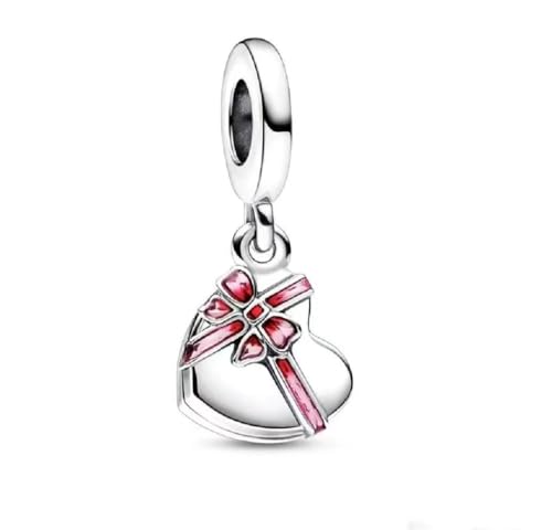 GHMIOU Charm - Missangas de prata de lei 925 com contas de desenhos animados de prata de lei 925, prata esterlina
