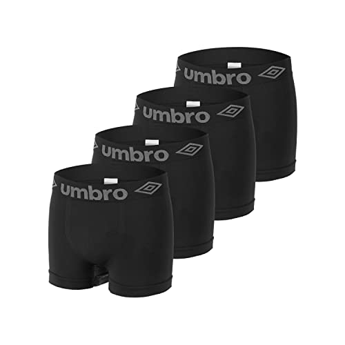 UMBRO Cuecas homem boxer sem deformação, roupa interior para homem, confortável, ajuste ideal (lote de 4)