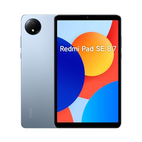 Xiaomi Redmi Pad SE 8,7" Tablet LCD de 8,7" (MediaTek Helio G85, 4 GB de RAM, 64 GB de ROM, WiFi + Bluetooth 5.3, bateria de 6650 mAh, carregador não incluído), azul (versão ES)