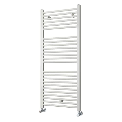Kibath L484503 Toalheiro radiador secar toalhas 120 cm x 50 cm circuito aquecimento acabamento branco fabricado em aço - não elétrico