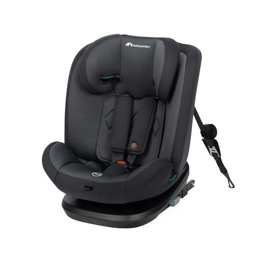 Bebeconfort Ever Fix i-Size cadeira de carro isofix grupo 123 reclinável 4 posições, protetores laterais, para crianças de 15 meses a 12 anos, Tinted Black