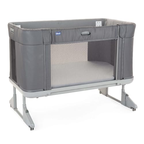 Chicco Next2Me Forever, berço de coleção para bebé de 3 em 1, torna-se berço montessori, até 4 anos (22 kg), altura ajustável, boa circulação do ar, 4 rodas, colchão incluído