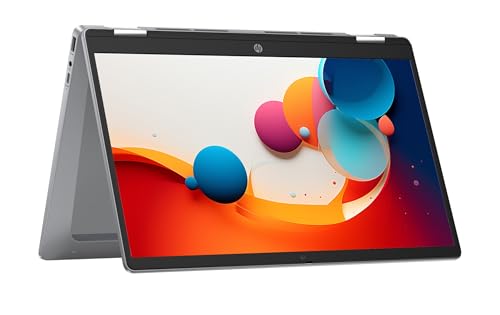 HP Chromebook x360 14b-cd0006ns Computador portátil FHD de 14", Intel N100, 4 GB RAM, 128 GB eMMC, Intel UHD, ChromeOS, Silver, teclado QWERTY espanhol