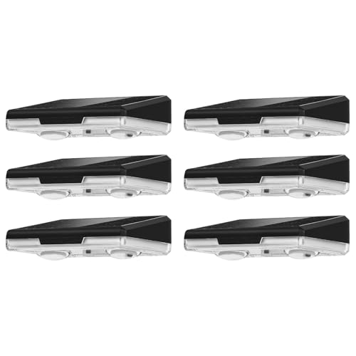 ZWOOS Luzes solares LED para exteriores, jardim, luzes solares exteriores com 3 modos de luz, IP44 à prova de água, luz solar, jardim para cerca, escada, jardim, terraço, 6 peças