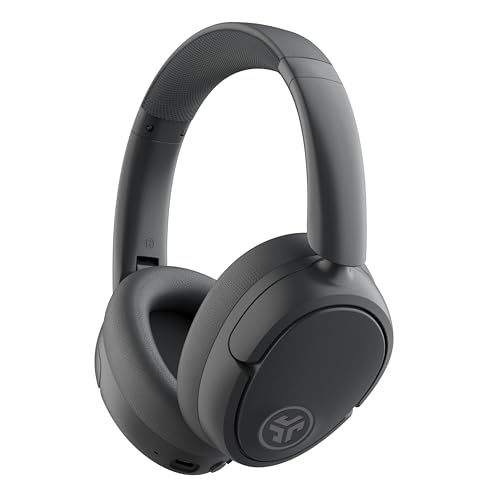 JLab JBuds Lux ANC Capacetes sem fios Bluetooth diadema - auriculares cancelamento de ruído - 70 horas de reprodução, microfone - Multipoint e som personalizável, cor grafite