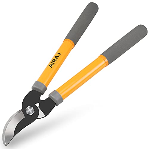 AIRAJ 38,5 cm Tesouras leves de podar/tesouras, poda de jardim profissionais, tesouras de podar usadas para ramos grossos e arbustos - lâmina SK5 - escolha ideal