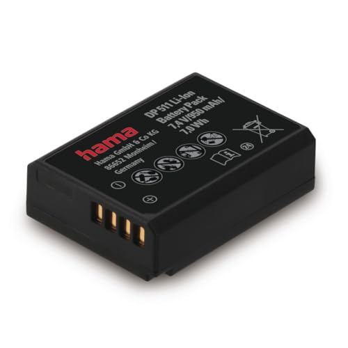 Hama Bateria de iões de lítio DP de 396" para Canon LP-E10 (Ion de lítio, 950 mAh, para Canon EOS 1100D, 1200D, 1300D, 2000D, 4000D, cor preta