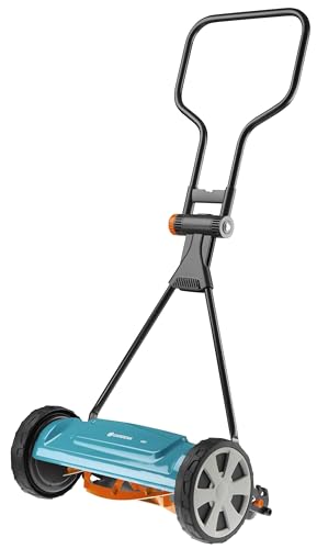 Gardena Corta-relvas Helicoidal 400 Classic, corta-relvas manual com uma largura de trabalho de 40 cm, para uma superfície de relva, até 200 m2, cilindro de corte de aço (4018-88)