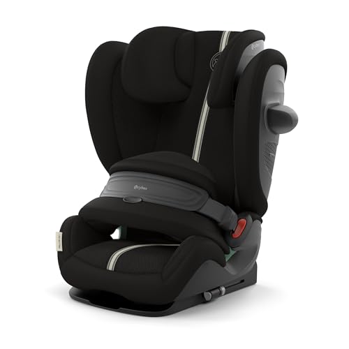 Cybex Gold Cadeira de carro Pallas G i-Size, 76-150 cm, 15 meses a 12 anos, aprox. 9 a 50 kg, Plus, pérolas G2, preto (preto)
