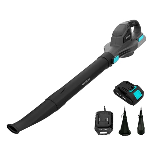 Cecotec Ventilador de bateria 21 V ultraleve Airforce 2500 Agile. Velocidade até 241 km/h, volume de 235 m³/h, velocidade regulável, acessórios para insuflar e tubo de comprimento alcance