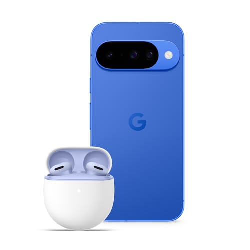 Google Pixel 10 - Smartphone Android livre com Gemini, câmara traseira tripla avançada, bateria de mais de 24 horas e ecrã atua de 6,3" - Índigo, 256 GB + Buds 2A
