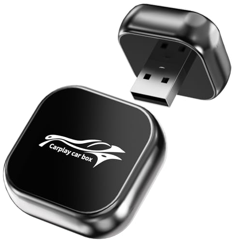 CarPlay Adaptador sem fios para carro Android, mini adaptador sem fios CarPlay com cabo USB C/A, Plug and Play, compatível com iPhone iOS 10 & Android 11 e carros com cabo CarPlay
