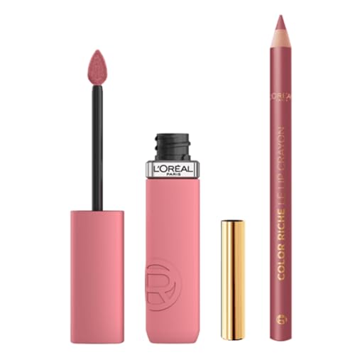 Lote de L'Oréal Paris batom mate de longa duração tom: 200 lápis de lábios Lip Liner Couture 302