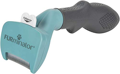 FURminator deShedding, Tool para gatos pequenos de pelo curto, escova tamanho S para gatos pequenos para remover cabelos soltos, design aprimorado