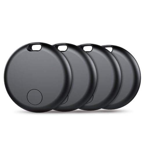 Air Tag Smart Tracker, localizador de objetos Bluetooth, compatível com pesquisar Apple (apenas iOS), uso de 365 dias, localizador de chaves, carteiras, bagagens, baterias de substituição, 4 pacotes