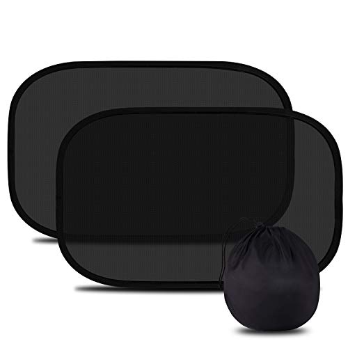 WIN.MAX Para-sol para carro, guarda-sol para proteger bebés e animais de estimação do sol, Sun Shade para carro, para-sol autoadesivo, bloqueio de raios UV nocivos, fácil instalação, pacote de 2 unidades