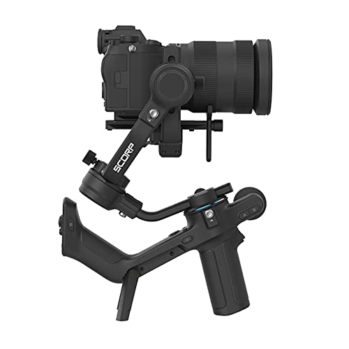 FeiyuTech [Oficial] SCORP-C Estabilizador de câmera, gimbal em 3 eixos para câmaras DSLR, carga útil de 2,5 kg, cabo de suspensão integral, compatível com Sony a7ii/a7iv, Canon r6, Panasonic, Nikon