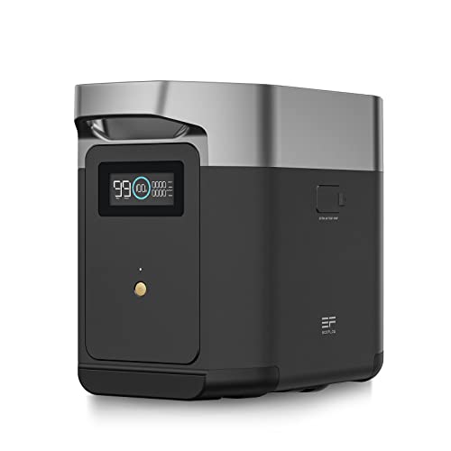 Bateria Extra EcoFlow Delta 2, capacidade adicional de 1 kWh para alimentação de reserva doméstica, bateria portátil para alimentar vários aparelhos de grande potência