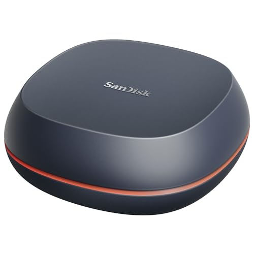 SanDisk Desk Drive SSD 8TB unidade SSD externa de mesa, compatível com Windows e Mac, backups automáticos, até 1000 MB/s, alta capacidade, formato exFAT, USB-C, USB 3.2 Gen 2