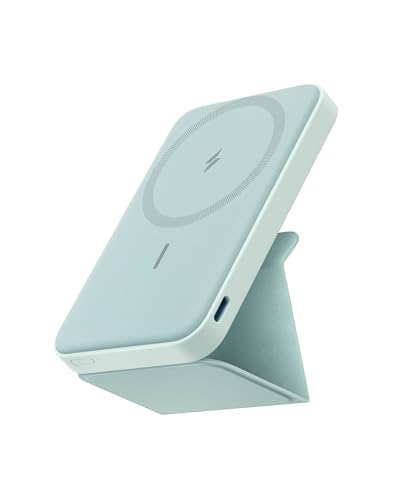 Anker Power Bank, bateria magnética 622 (MagGo), carregador portátil sem fios magnético dobrável de 5000 mAh e USB-C para iPhone 14/13/12 Series