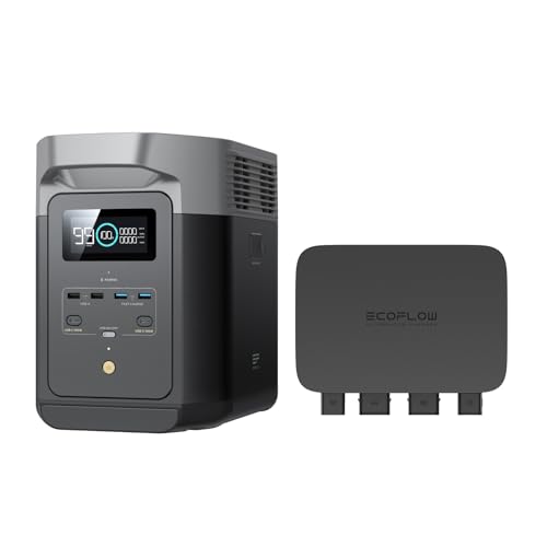 Carregador através do alternador EF EcoFlow de 800 W, carregador rápido CC-CC tipo 3 em 1 para EcoFlow Delta 2, mantenedor de veículo de bateria e dispositivo de inicialização, carregamento de 1 kWh