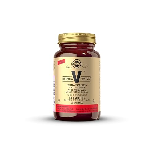 Solgar | Formula VM-75 | Suplemento alimentar que reforça o sistema imunitário, com vitamina B, para homem e mulher, 60 cápsulas