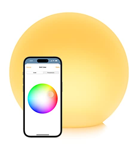 EVE Flare (Apple Home) - Candeeiro LED portátil inteligente, interior e exterior, Bluetooth, Thread